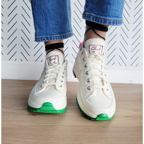 ❤️Converse Run Star Hike Platform Color Pop Sz 7.5 Women's Shoes White A14271C❤️ - Picture 5 of 12